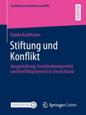 cover image of Stiftung und Konflikt